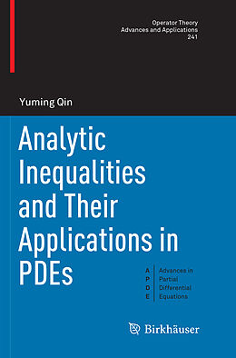 Kartonierter Einband Analytic Inequalities and Their Applications in PDEs von Yuming Qin