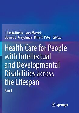 Couverture cartonnée Health Care for People with Intellectual and Developmental Disabilities across the Lifespan de 