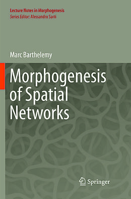 Couverture cartonnée Morphogenesis of Spatial Networks de Marc Barthelemy