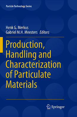 Couverture cartonnée Production, Handling and Characterization of Particulate Materials de 