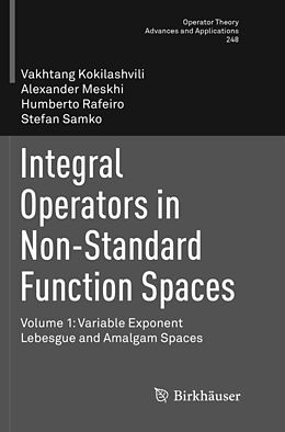 Kartonierter Einband Integral Operators in Non-Standard Function Spaces von Vakhtang Kokilashvili, Stefan Samko, Humberto Rafeiro