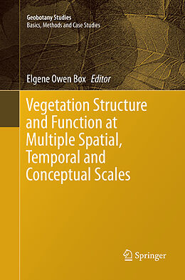 Couverture cartonnée Vegetation Structure and Function at Multiple Spatial, Temporal and Conceptual Scales de 