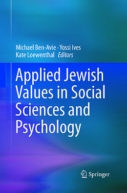 Couverture cartonnée Applied Jewish Values in Social Sciences and Psychology de 