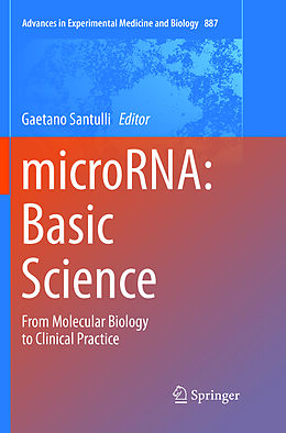 Kartonierter Einband microRNA: Basic Science von 