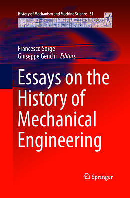 Couverture cartonnée Essays on the History of Mechanical Engineering de 