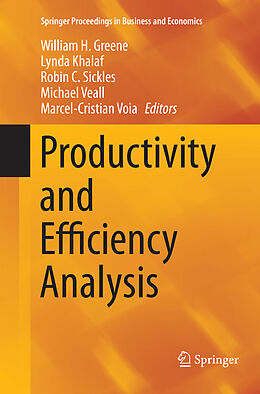 Kartonierter Einband Productivity and Efficiency Analysis von 