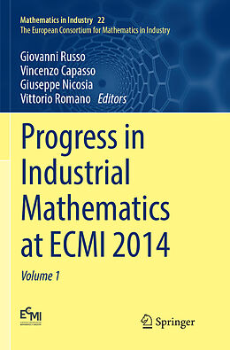 Couverture cartonnée Progress in Industrial Mathematics at ECMI 2014 de 