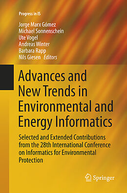 Couverture cartonnée Advances and New Trends in Environmental and Energy Informatics de 