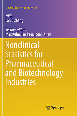Couverture cartonnée Nonclinical Statistics for Pharmaceutical and Biotechnology Industries de 
