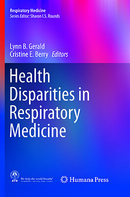 Couverture cartonnée Health Disparities in Respiratory Medicine de 