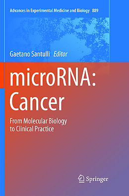 Kartonierter Einband microRNA: Cancer von 
