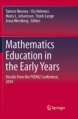 Kartonierter Einband Mathematics Education in the Early Years von 
