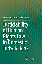 Couverture cartonnée Justiciability of Human Rights Law in Domestic Jurisdictions de 