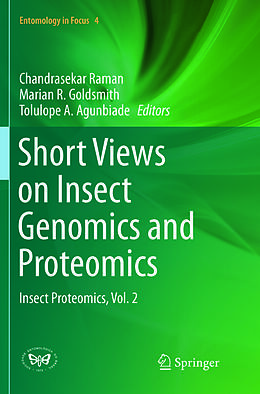 Couverture cartonnée Short Views on Insect Genomics and Proteomics de 