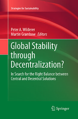 Couverture cartonnée Global Stability through Decentralization? de 