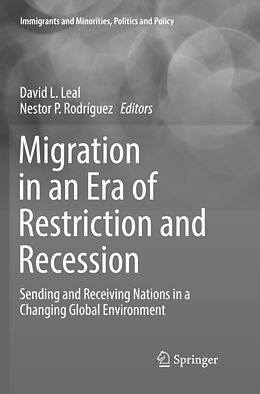 Couverture cartonnée Migration in an Era of Restriction and Recession de 