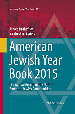 Kartonierter Einband American Jewish Year Book 2015 von 