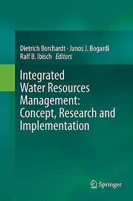 Couverture cartonnée Integrated Water Resources Management: Concept, Research and Implementation de 