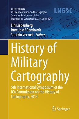 Couverture cartonnée History of Military Cartography de 