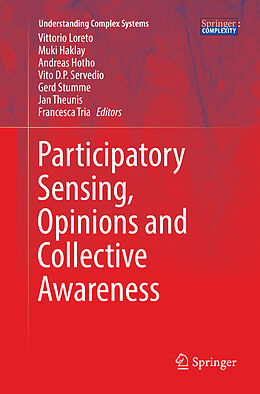 Couverture cartonnée Participatory Sensing, Opinions and Collective Awareness de 