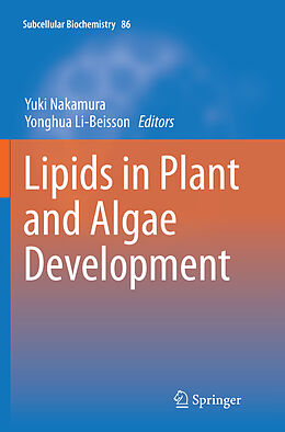 Couverture cartonnée Lipids in Plant and Algae Development de 
