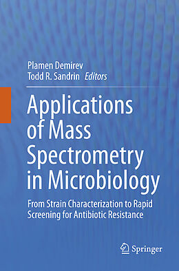 Couverture cartonnée Applications of Mass Spectrometry in Microbiology de 