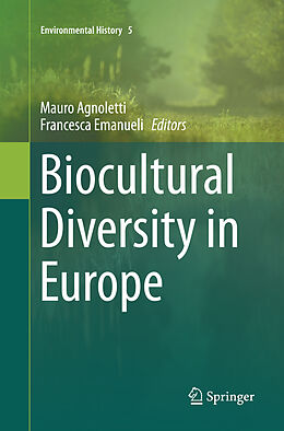 Couverture cartonnée Biocultural Diversity in Europe de 