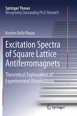 Couverture cartonnée Excitation Spectra of Square Lattice Antiferromagnets de Bastien Dalla Piazza