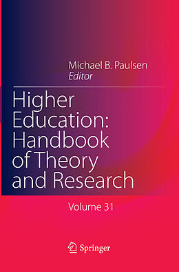 Couverture cartonnée Higher Education: Handbook of Theory and Research de 