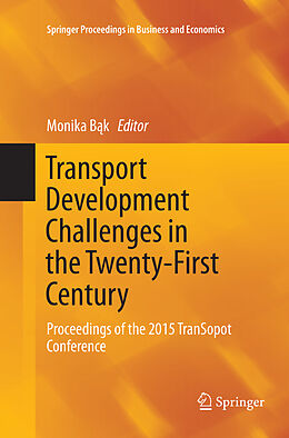 Couverture cartonnée Transport Development Challenges in the Twenty-First Century de 