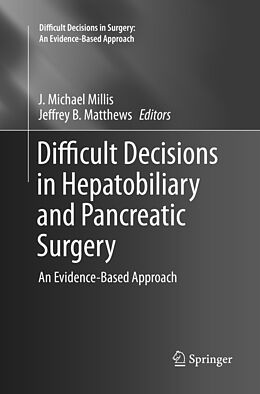 Couverture cartonnée Difficult Decisions in Hepatobiliary and Pancreatic Surgery de 