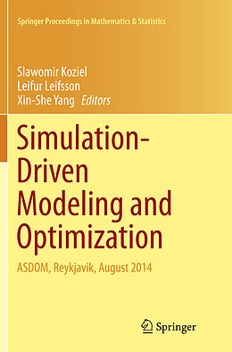 Kartonierter Einband Simulation-Driven Modeling and Optimization von 