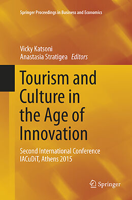 Couverture cartonnée Tourism and Culture in the Age of Innovation de 