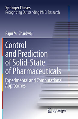 Couverture cartonnée Control and Prediction of Solid-State of Pharmaceuticals de Rajni Miglani Bhardwaj