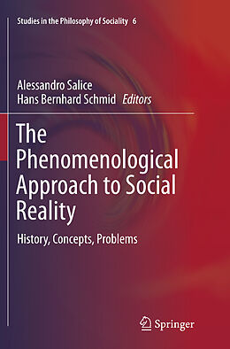 Couverture cartonnée The Phenomenological Approach to Social Reality de 