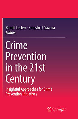 Couverture cartonnée Crime Prevention in the 21st Century de 