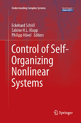 Couverture cartonnée Control of Self-Organizing Nonlinear Systems de 