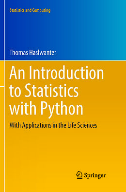 Couverture cartonnée An Introduction to Statistics with Python de Thomas Haslwanter