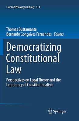 Couverture cartonnée Democratizing Constitutional Law de 