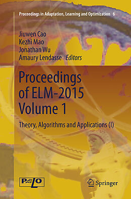 Couverture cartonnée Proceedings of ELM-2015 Volume 1 de 