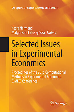 Couverture cartonnée Selected Issues in Experimental Economics de 