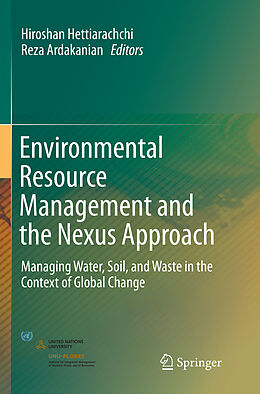 Couverture cartonnée Environmental Resource Management and the Nexus Approach de 