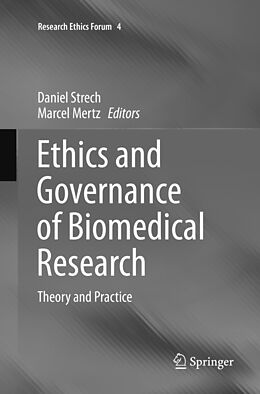 Kartonierter Einband Ethics and Governance of Biomedical Research von 