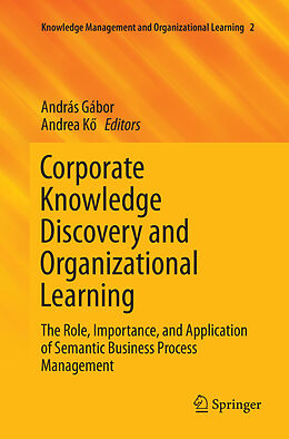 Couverture cartonnée Corporate Knowledge Discovery and Organizational Learning de 