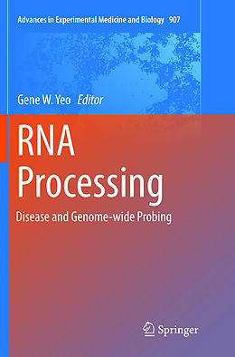 Couverture cartonnée RNA Processing de 