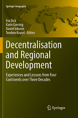 Kartonierter Einband Decentralisation and Regional Development von 