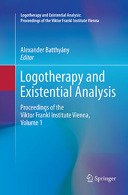 Couverture cartonnée Logotherapy and Existential Analysis de 