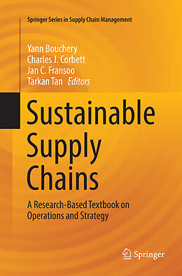 Couverture cartonnée Sustainable Supply Chains de 