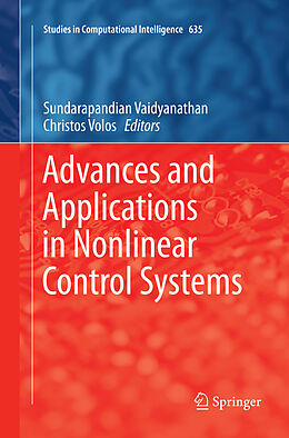 Couverture cartonnée Advances and Applications in Nonlinear Control Systems de 