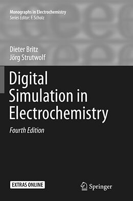 Couverture cartonnée Digital Simulation in Electrochemistry de Jörg Strutwolf, Dieter Britz